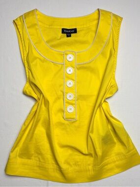 Vintage Bebe Yellow Cotton Tank- Small
